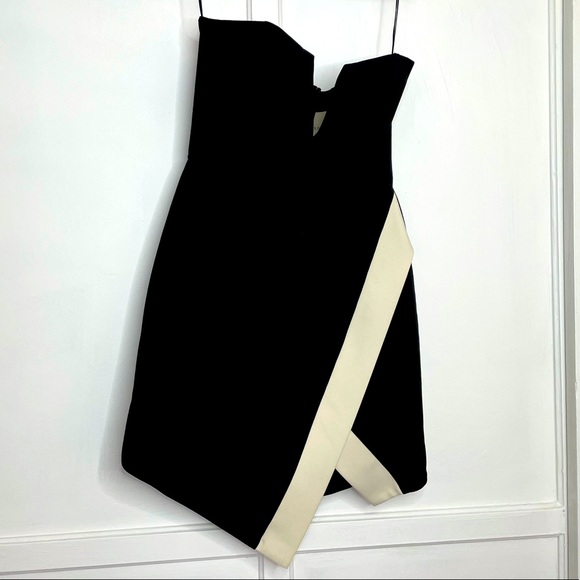 MASON structured bodice mini dress size 2 worn twice then dry cleaned - Picture 1 of 16